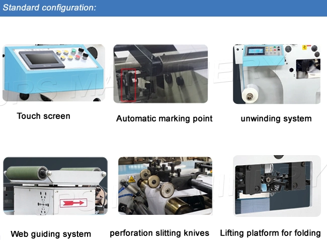 Automatic Slitter Folder/ Zig-Zag Slitting Fan Folding Machine for Self-Adhesive Thermal Paper, RFID Film, Label Sticker Roll, Ticket, Card, Boarding Pass