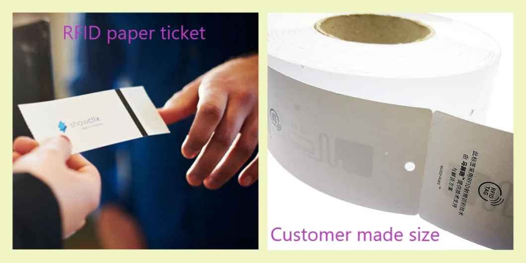 Printable Blank NFC RFID MIFARE DESFire EV1/EV2 Paper Bus Metro RFID Ticket